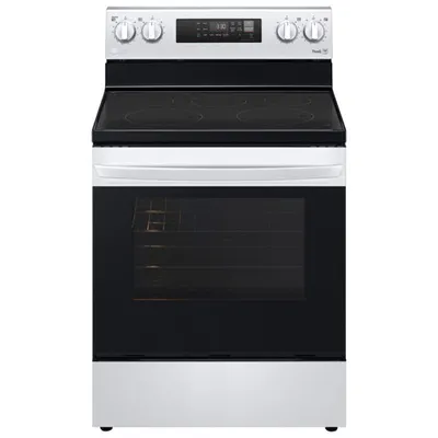 Cuisinière électrique autonome 5 éléments 6,3 pi³ 30 po de LG (LREL6321S) - Inox