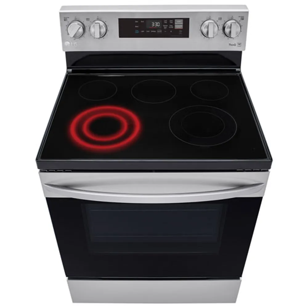 LG 30" 6.3 Cu. Ft. 5-Element Freestanding Electric Range (LREL6321S) - Stainless Steel