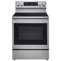 Cuisinière électrique 5 éléments/conv. véritable/friture air 6,3 pi³ 30 po de LG (LREL6325F) - Inox