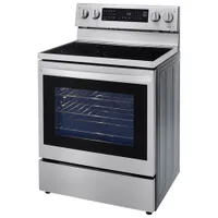 LG 30" 6.3 Cu. Ft. True Convection 5-Element Electric Air Fry Range (LREL6325F) - Stainless Steel