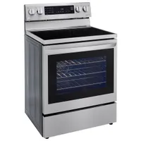 Cuisinière électrique 5 éléments/conv. véritable/friture air 6,3 pi³ 30 po de LG (LREL6325F) - Inox