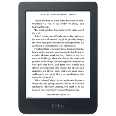 Kobo Nia 6" Digital eReader with Touchscreen - Black