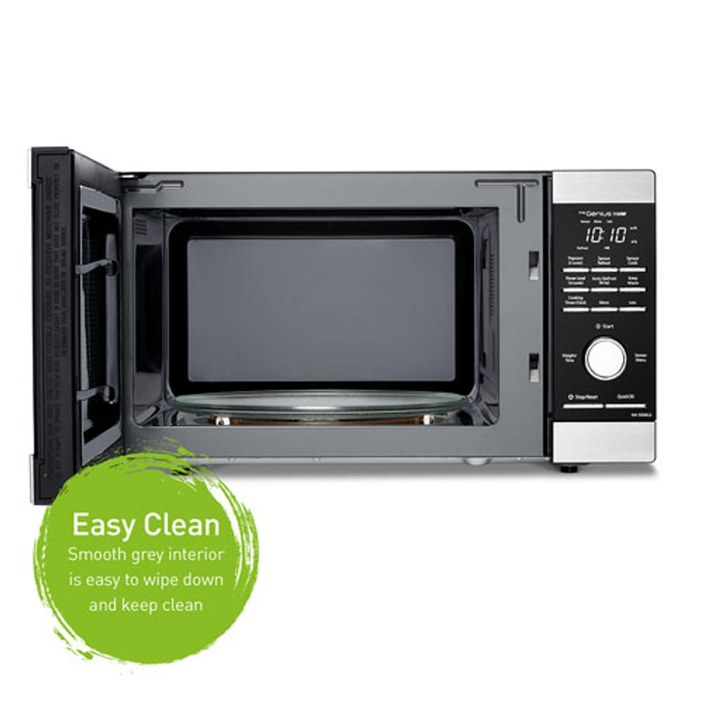 Panasonic Genius 1.3 Cu. Ft. Microwave (NNSD66LS) - Stainless Steel/Black - Only at Best Buy