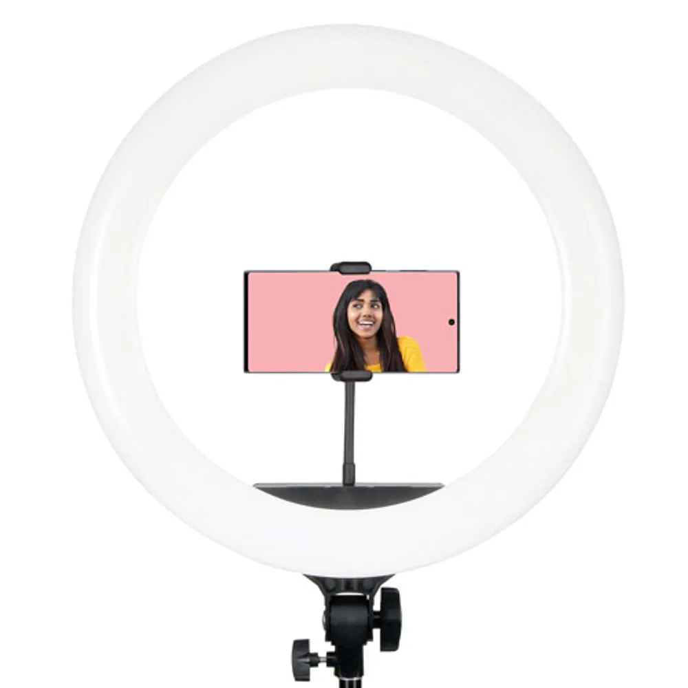 Mobifoto 18" Bi-Colour LED Ring Light Vlog Kit (MOBIRL18)