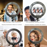 Mobifoto 18" Bi-Colour LED Ring Light Vlog Kit (MOBIRL18)