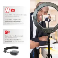 Mobifoto 18" Bi-Colour LED Ring Light Vlog Kit (MOBIRL18)