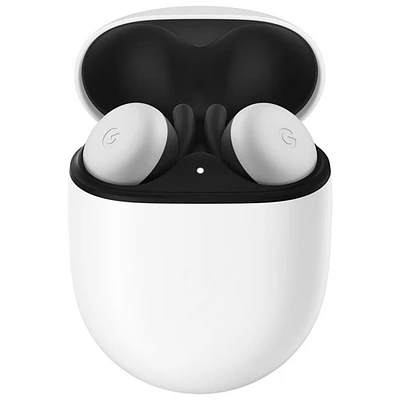 Écouteurs boutons 100 % sans fil à isolation sonore Pixel Buds de Google - Clairement blanc