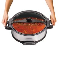Hamilton Beach Stay or Go Stovetop Sear and Cook Slow Cooker - 6Qt - Stainless Steel