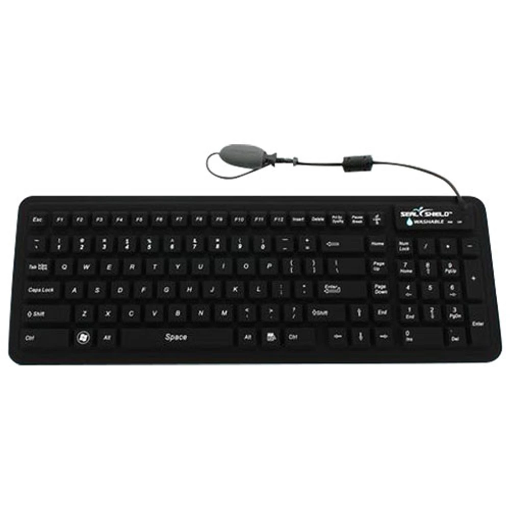 Seal Shield Glow 2 Backlit Wired Full Size Waterproof Keyboard - English