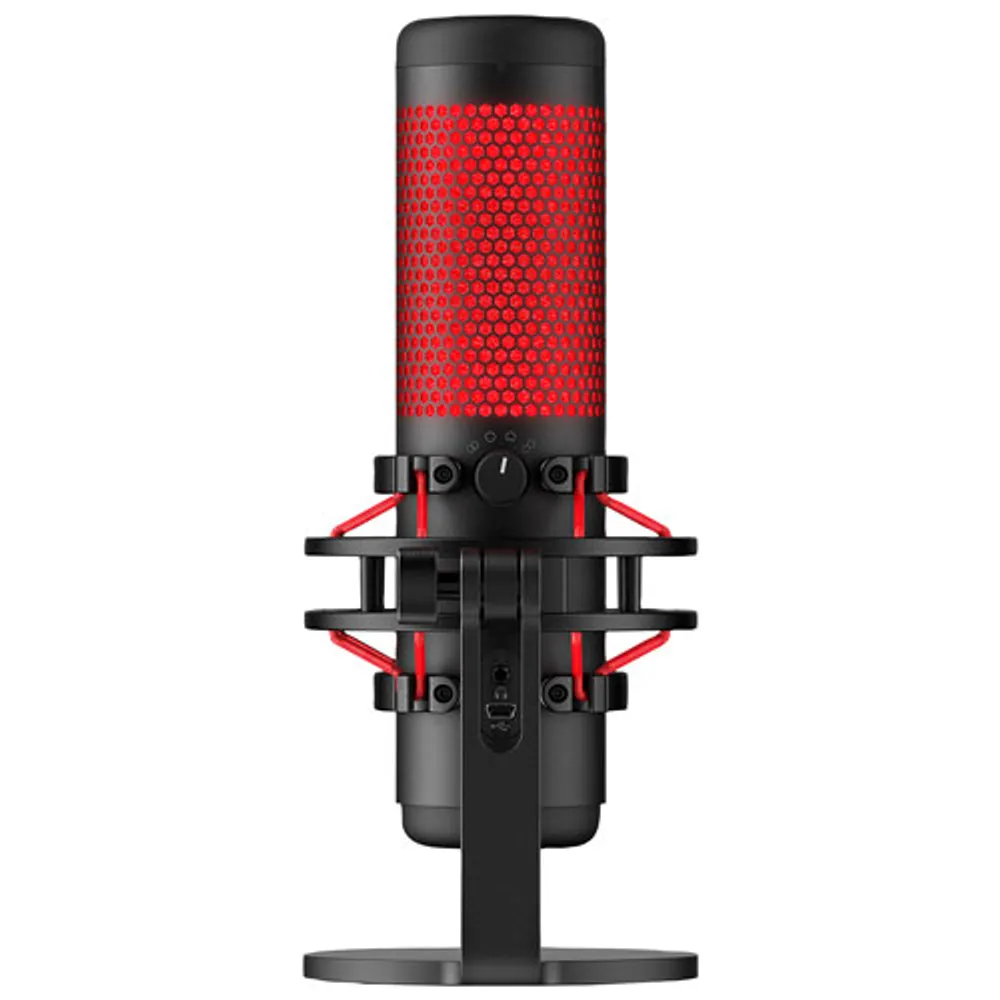 HyperX QuadCast Gaming USB Microphone - Black/Red