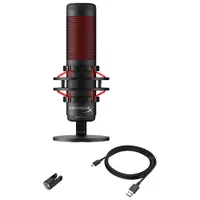 HyperX QuadCast Gaming USB Microphone - Black/Red