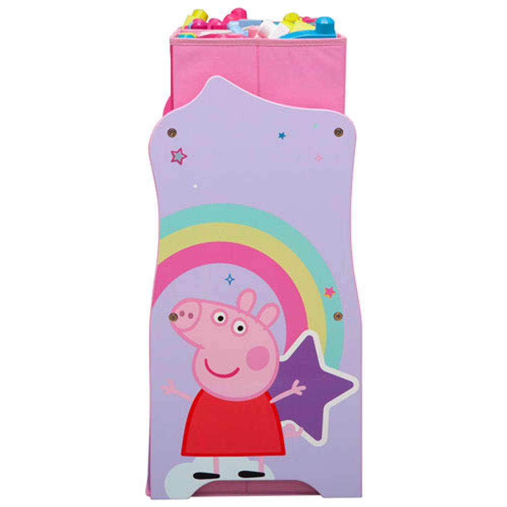 Peppa Pig 6-Bin Toy Organizer - Pink/Purple