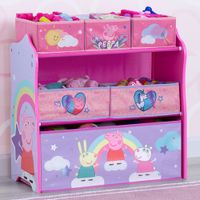 Peppa Pig 6-Bin Toy Organizer - Pink/Purple