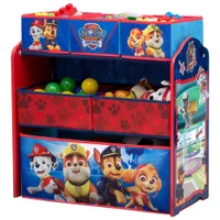 Nick Jr PAW Patrol 6-Bin Toy Organizer - Red/Blue