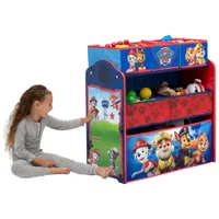 Nick Jr PAW Patrol 6-Bin Toy Organizer - Red/Blue