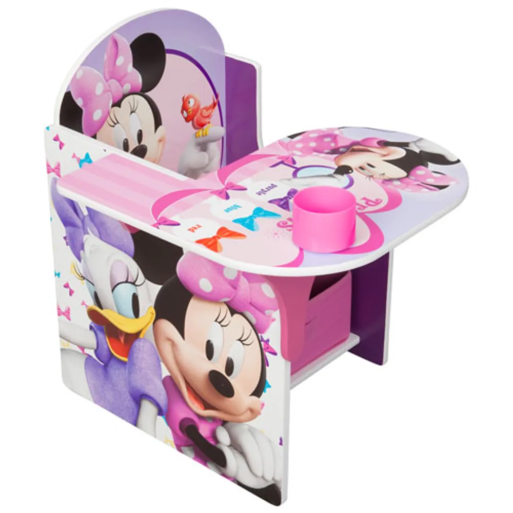 Disney Minnie Mouse Chair Desk with Storage Bin - Pink