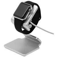 Tek Martin Wireless Charging Stand for Apple Watch (bb.tm.ad2.ss) - White/Silver