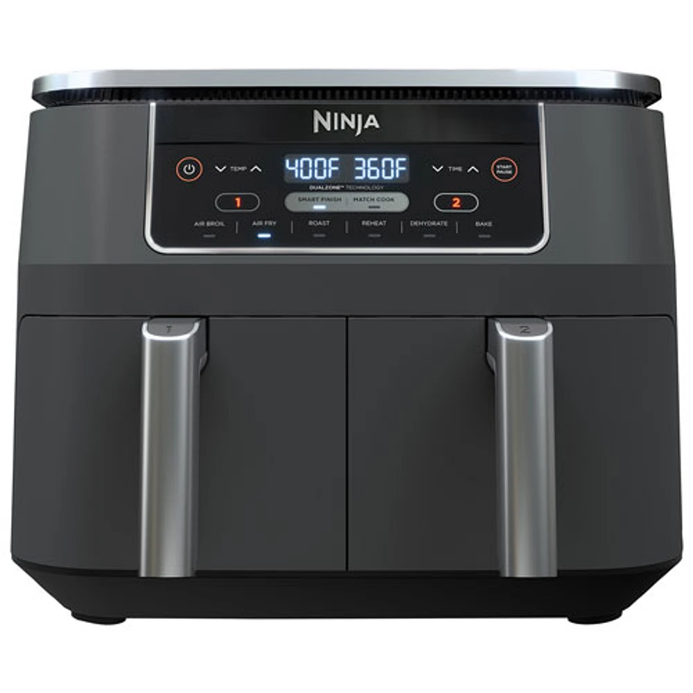 Friteuse à air chaud Dual Zone 6-en-1 Ninja Foodi - 7,57 kg/8 pte - Noir