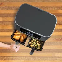 Friteuse à air chaud Dual Zone 6-en-1 Ninja Foodi - 7,57 kg/8 pte - Noir