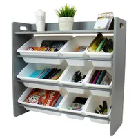 Humble Crew Inspire 9-Bin Toy Organizer - Grey/White