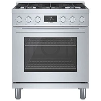 Bosch 30" 4 Cu. Ft. True Convection 5-Burner Dual Fuel Range (HDS8055C) - Stainless Steel