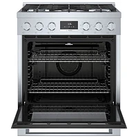 Bosch 30" 4 Cu. Ft. True Convection 5-Burner Dual Fuel Range (HDS8055C) - Stainless Steel