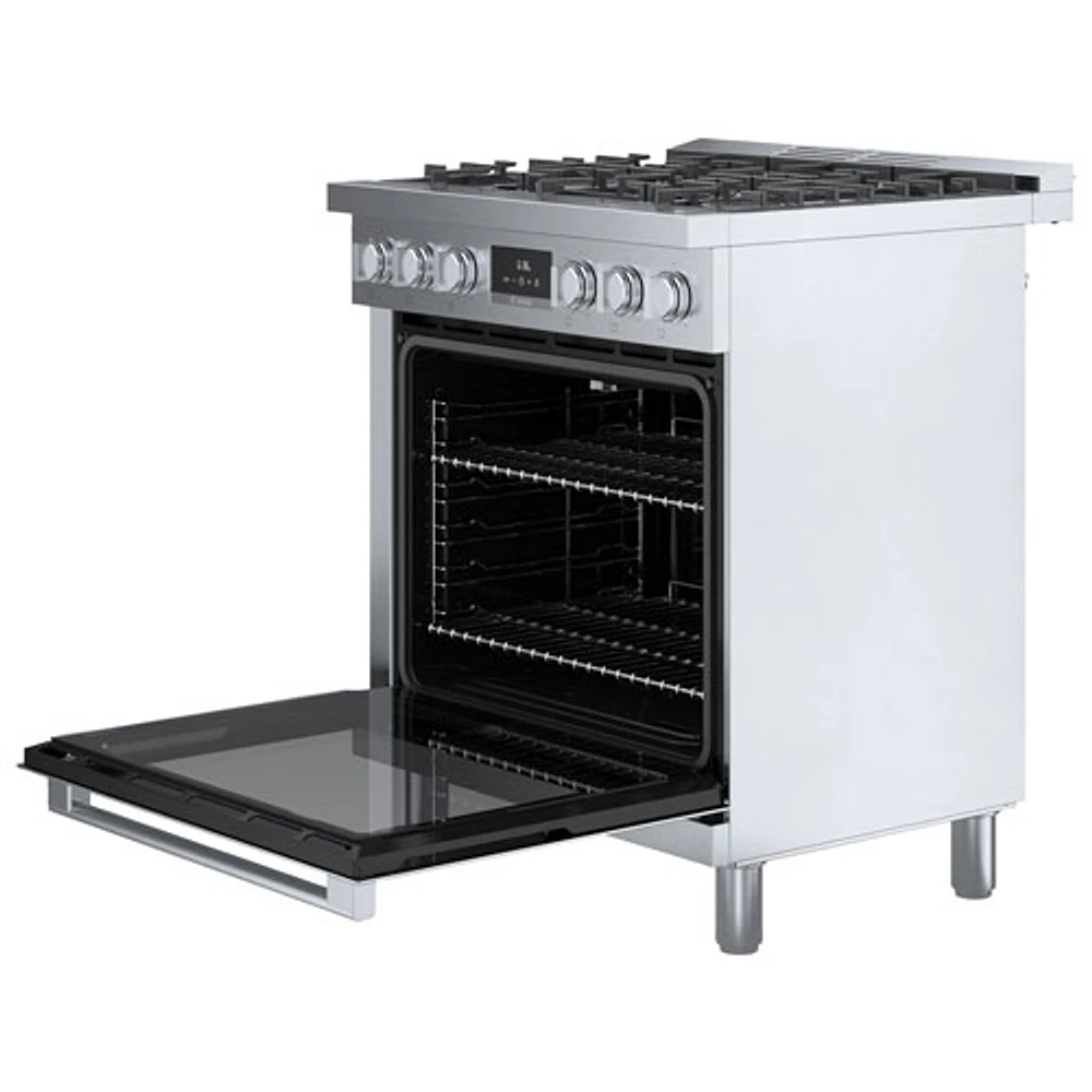 Bosch 30" 4 Cu. Ft. True Convection 5-Burner Dual Fuel Range (HDS8055C) - Stainless Steel