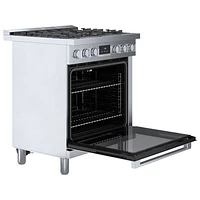 Bosch 30" 4 Cu. Ft. True Convection 5-Burner Dual Fuel Range (HDS8055C) - Stainless Steel