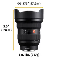 Sony E-Mount Full-Frame FE 12–24mm f/2.8 Ultra-Wide Large Aperture Premium G Master Zoom Lens