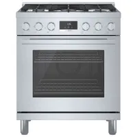 Bosch 30" 3.7 Cu. Ft. True Convection 5-Burner Freestanding Gas Range (HGS8055UC) - Stainless