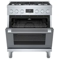 Bosch 30" 3.7 Cu. Ft. True Convection 5-Burner Freestanding Gas Range (HGS8055UC) - Stainless