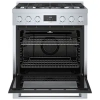 Bosch 30" 3.7 Cu. Ft. True Convection 5-Burner Freestanding Gas Range (HGS8055UC) - Stainless