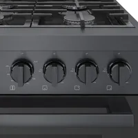 Cuisinière à gaz autonome à 6 brûleurs et à deux fours 3,5 pi³ 36 po Bosch (HGS8645UC) - Inox noir