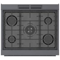 Bosch 30" 3.7 Cu. Ft. True Convection 5-Burner Freestanding Gas Range (HGS8045UC) - Black Stainless