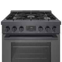 Bosch 30" 3.7 Cu. Ft. True Convection 5-Burner Freestanding Gas Range (HGS8045UC) - Black Stainless