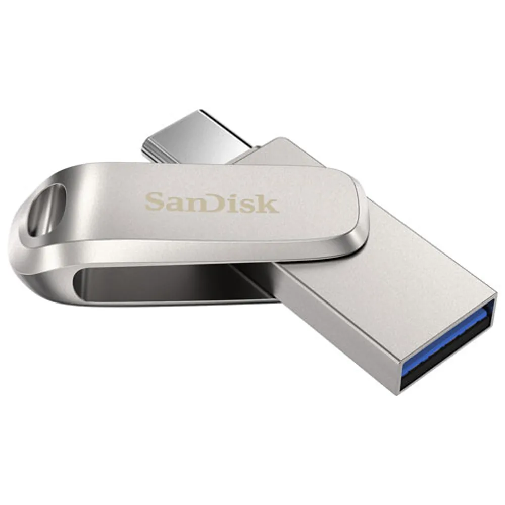 SanDisk Ultra Dual Luxe 256GB USB Type-C/Type-A Flash Drive
