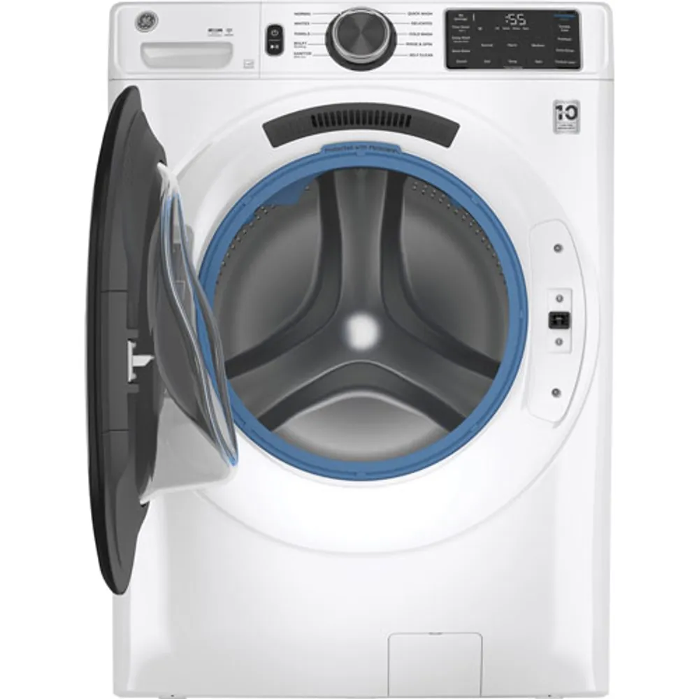 GE 5.5 Cu. Ft. High Efficiency Front Load Washer (GFW550SMNWW) - White
