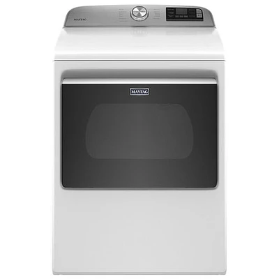 Sécheuse électrique de 7,4 pi³ de Maytag (YMED6230HW) - Blanc - Boîte ouverte - Parfait état