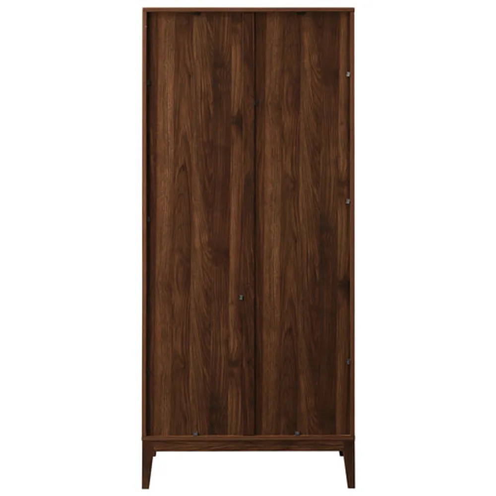 Walker Edison 68" 4-Shelf Storage Cabinet - Dark Walnut