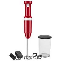 KitchenAid Cordless Variable Speed Immersion Blender - Empire Red