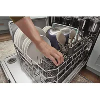 Whirlpool 24" 47dB Built-In Dishwasher with Third Rack (WDT750SAKV) - Black Stainless