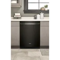 Whirlpool 24" 47dB Built-In Dishwasher with Third Rack (WDT750SAKV) - Black Stainless