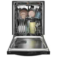 Whirlpool 24" 47dB Built-In Dishwasher with Third Rack (WDT750SAKV) - Black Stainless