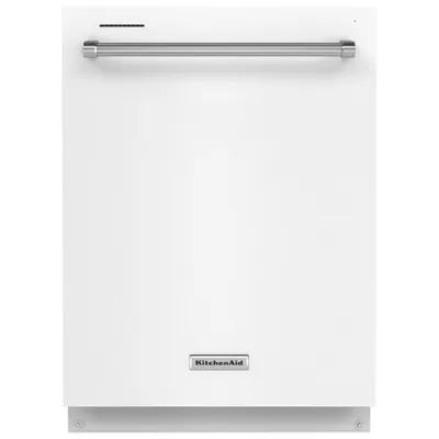 KitchenAid 24" 39dB Built-In Dishwasher with Third Rack (KDTE204KWH) - White