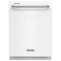 KitchenAid 24" 39dB Built-In Dishwasher with Third Rack (KDTE204KWH) - White