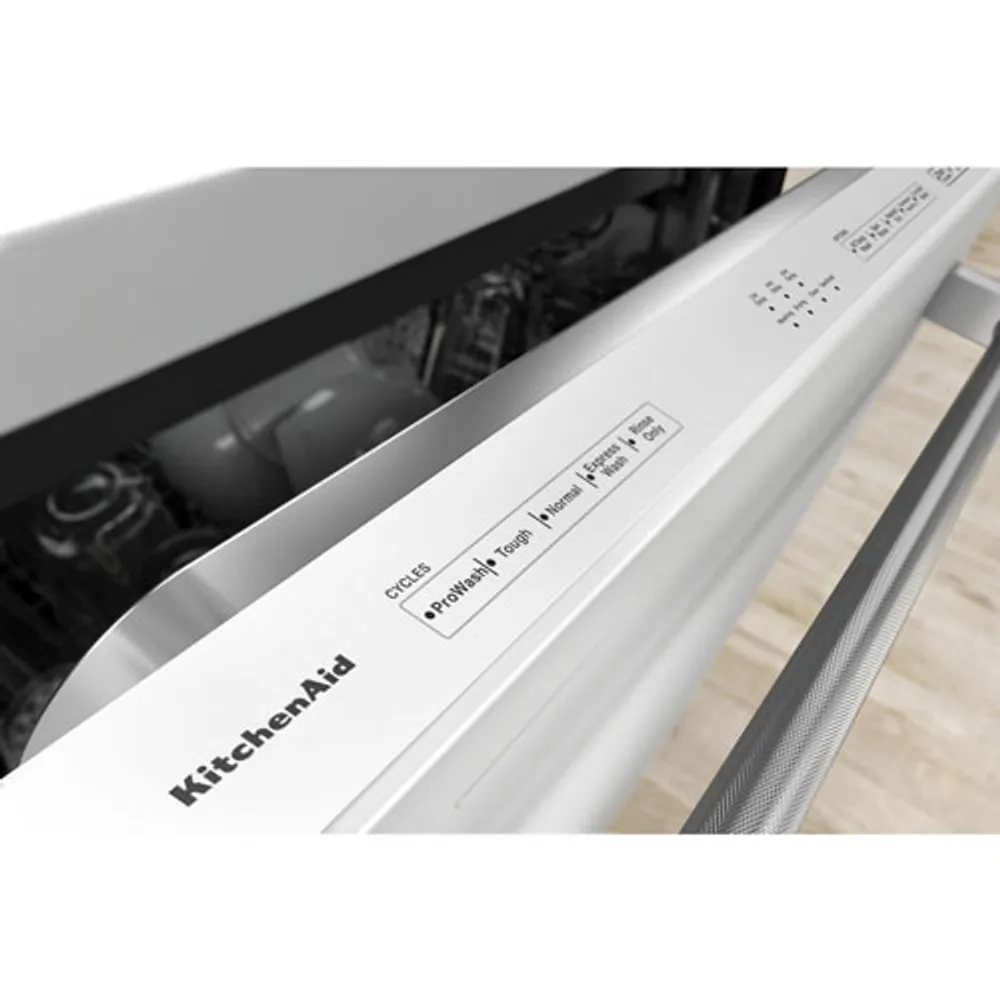 KitchenAid 24" 39dB Built-In Dishwasher with Third Rack (KDTE204KWH) - White