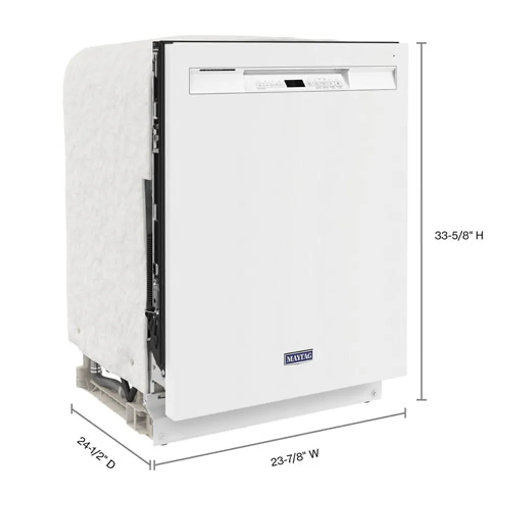 Maytag 24" 50dB Built-In Dishwasher (MDB4949SKW) - White