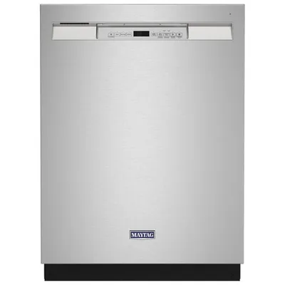 Maytag 24" 50dB Built-In Dishwasher w/ Stainless Steel Tub (MDB4949SKZ) - Stainless Steel