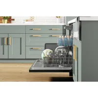 Whirlpool 24" 47dB Built-In Dishwasher with Third Rack (WDT750SAKB) - Black