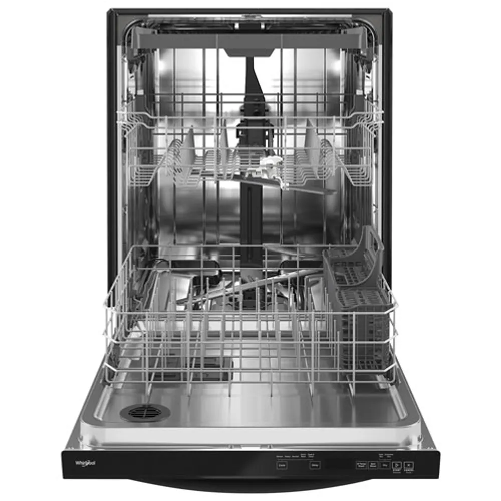 Whirlpool 24" 47dB Built-In Dishwasher with Third Rack (WDT750SAKB) - Black